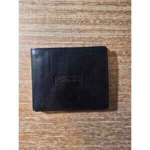 Christian Dior Men's Black Leather Bifold Wallet Classic Logo Minimalist Luxury